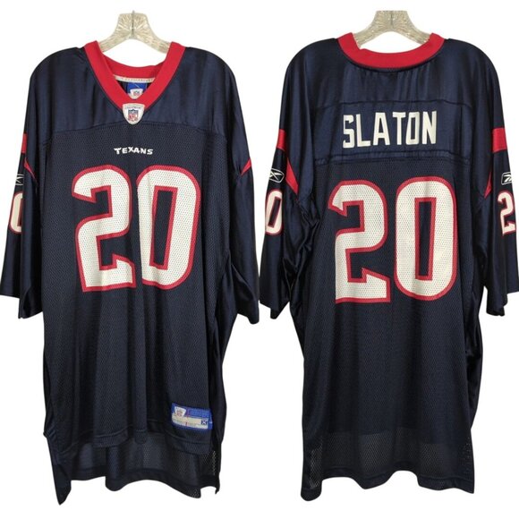 Reebok NFL Texans Steve Slaton‎ #20 Jersey XXL Navy Red White Mesh Mens Apparel - Picture 1 of 13